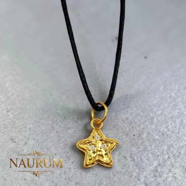 (NAURUM)黃金墜飾星空物語0.12錢附贈皮繩