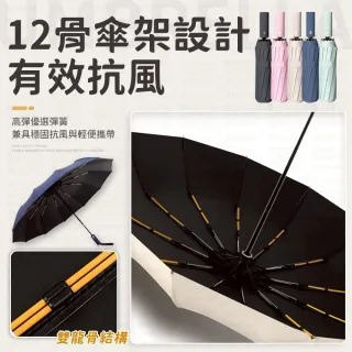 【愛Phone】雨傘 環扣自動傘 勾勾傘 自動傘 12骨自動傘 大雨傘 扣環傘 UV傘 遮陽傘 陽傘 黑膠傘 晴雨傘