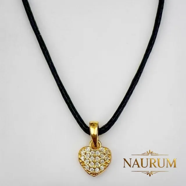 (NAURUM)黃金墜飾星語心願0.20錢附贈皮繩