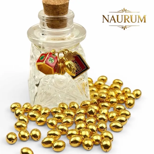 (NAURUM)黃金金豆黃金金蛋0.05錢3入組附贈精美收納瓶