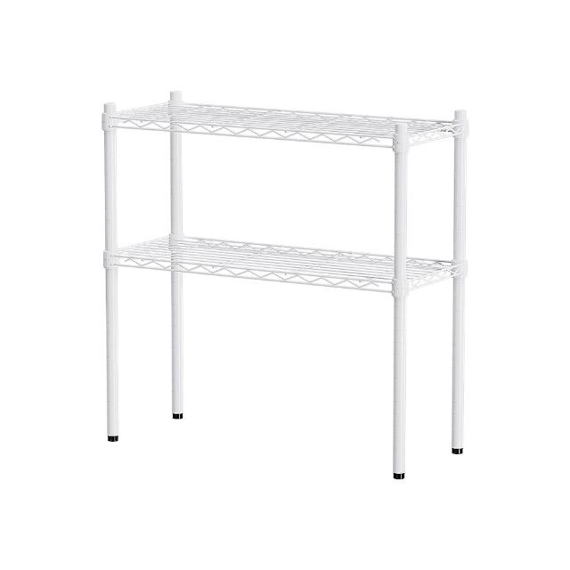 【dayneeds 日需百備】輕型 76x30x75公分烤漆二層架(鐵力士架/收納層架/鞋架/展示架/層架/鐵架)