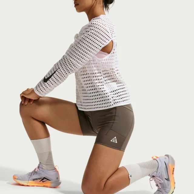 【NIKE 耐吉】緊身短褲 女 AS W ACG TRAIL DF HR 4IN TGT S 運動 休閒 棕色 (IO9644004)