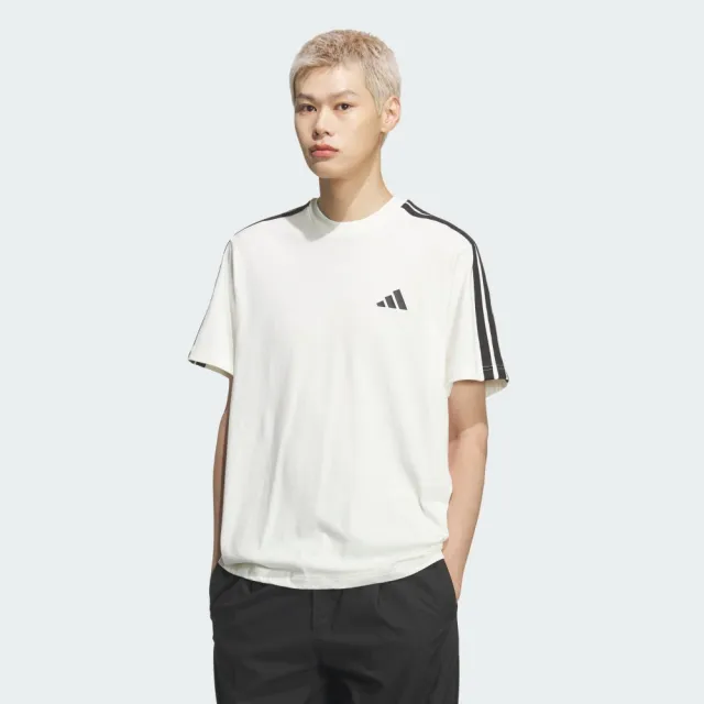 【adidas 愛迪達】短袖上衣 男 ST 3ST SS TEE 米白 KR2491(S3400)