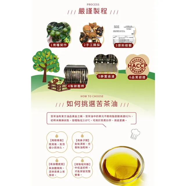 【梅山茶油合作社】梅山苦茶油500ml二入組(可生飲/CODAY好日籽)