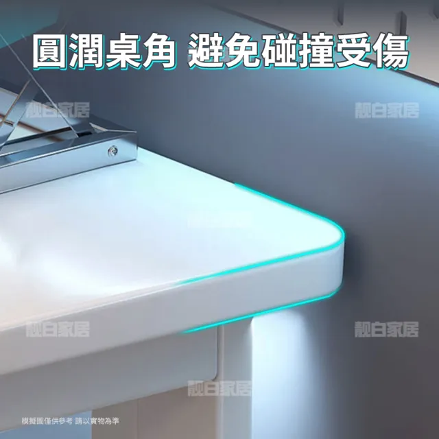【靚白家居】美式風格書桌 100公分 電腦桌 電競桌 工作桌 居家辦公 化妝台 邊桌 餐桌