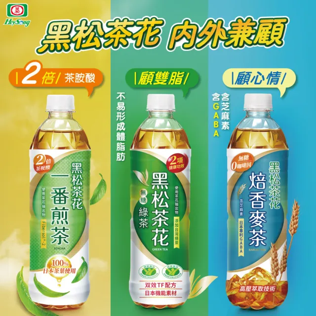 【黑松】黑松茶花綠茶580mlx24入/箱