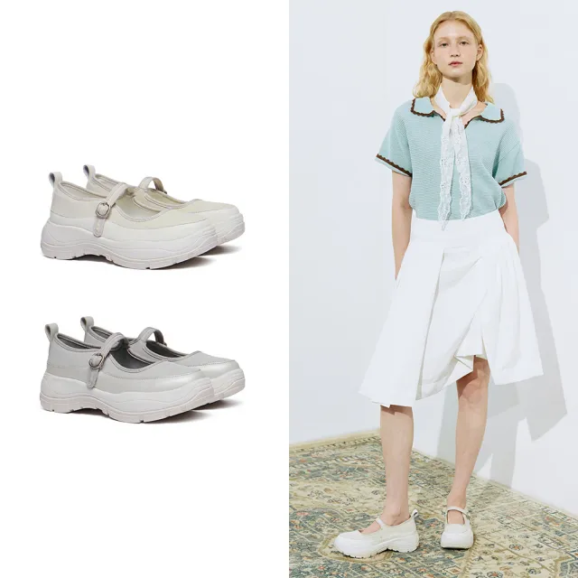 【Rockfish Weatherwear】FLATFORM STRAP MARYJANES 繫帶 瑪莉珍鞋 休閒 舒適 皮革 多色 女鞋