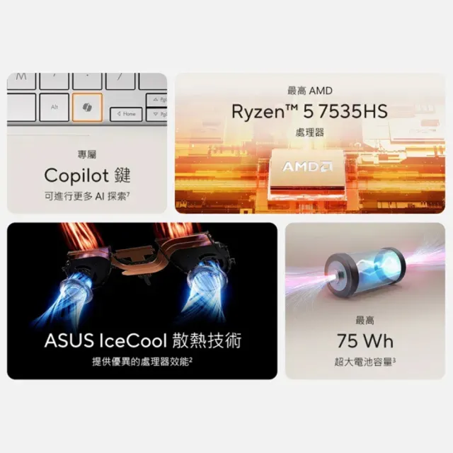 【ASUS】筆電包/滑鼠組★14吋R5輕薄筆電(VivoBook S M5406NA/R5-7535HS/16G/512G/W11/OLED)