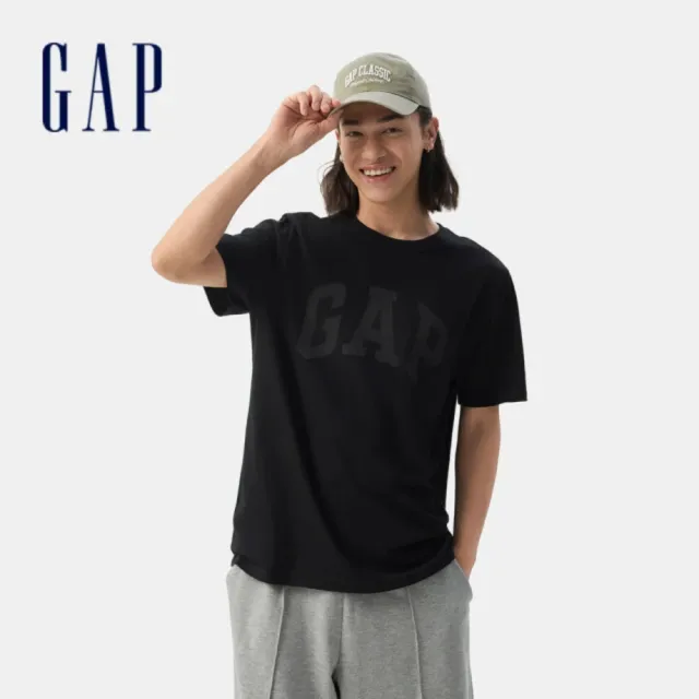 【GAP】日常柔軟Gap Logo 短袖T恤-多色任選(856659)