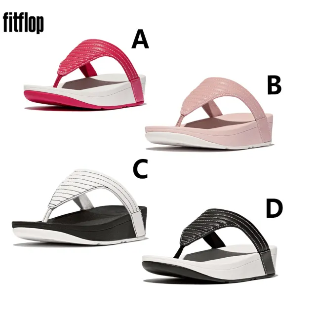 【FitFlop】LOTTIE 撞色縫線 / LULU水鑽 / 輕度抗水夾腳涼鞋-女(多款)
