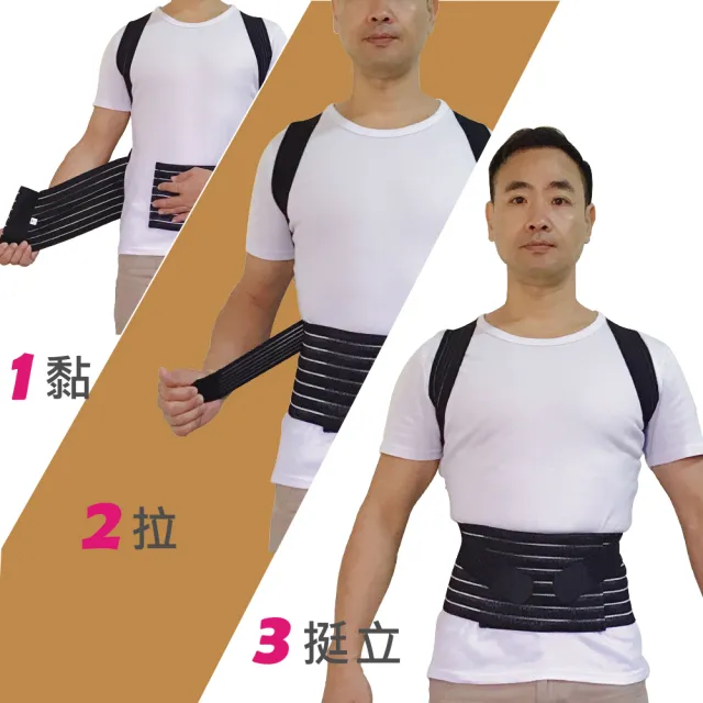 【菁炭元素】鍺+磁能開肩護腰帶(6鍺片+2磁石×開肩挺背)