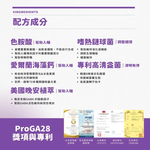 【BTP】輕鬆入睡GABA益生菌 1盒-30入/盒(ProGA28晚安益生菌/高清益菌/寧靜舒暢 /11點熱吵店推薦)