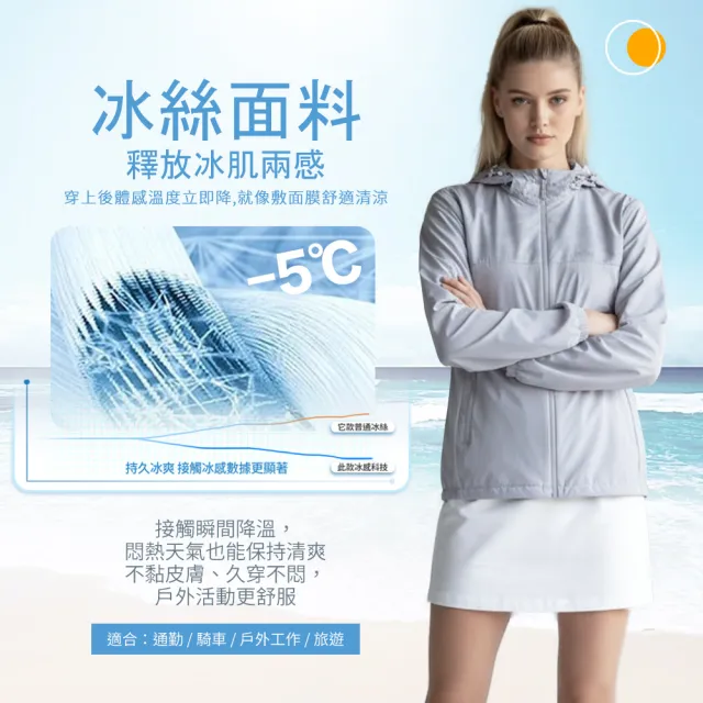【YT shop】男女款 正冰絲涼感 抗UV 防曬降溫 冰感遮陽防曬外套