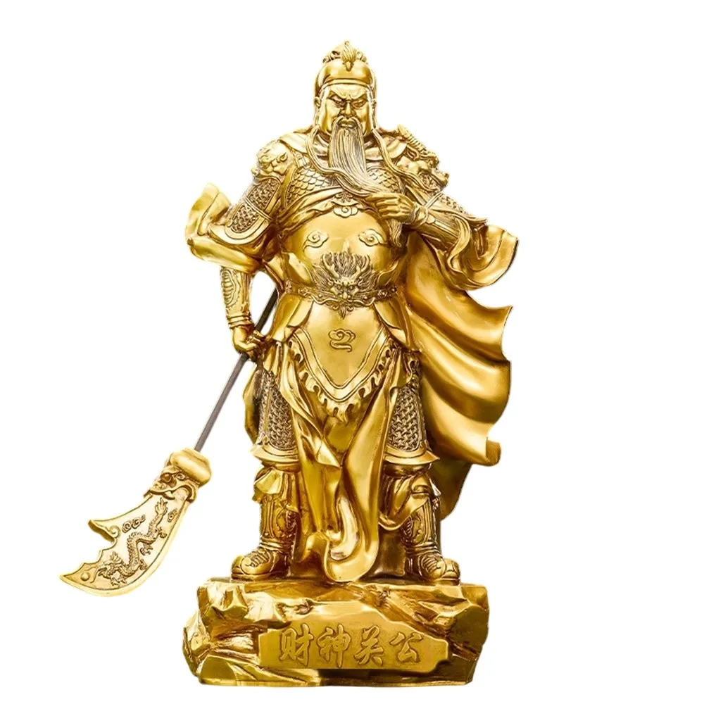超微米】關公神像武財神供奉關聖帝君高度48cm(保平安財源廣進) - momo