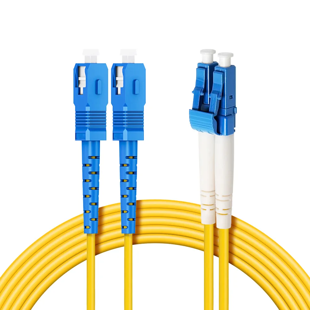 【台灣霓虹】電信級SC-LC單模雙芯全雙工光纖跳線1米