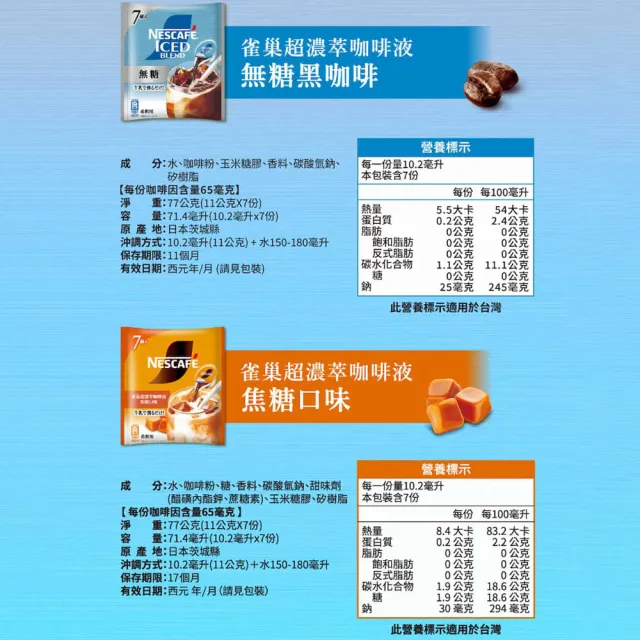 【NESCAFE 雀巢咖啡】金牌超濃萃咖啡液球-無糖黑咖啡(咖啡球/冰咖啡)