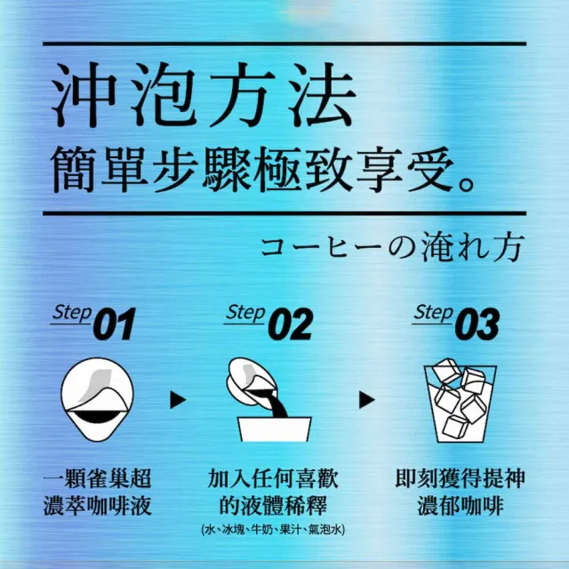 【NESCAFE 雀巢咖啡】金牌超濃萃咖啡液球-無糖黑咖啡(咖啡球/冰咖啡)
