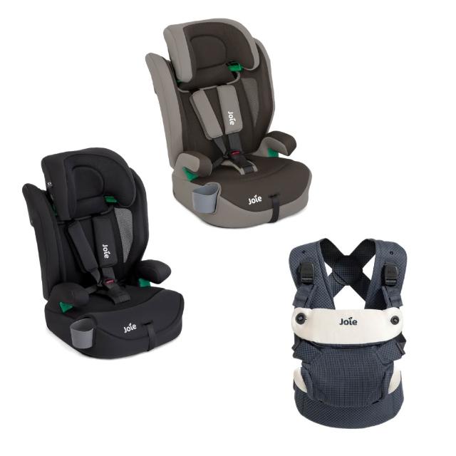 【Joie】elevate™ R129 2-12歲成長型汽座/Savvy™ lite air三合一嬰兒揹帶(momo獨家款)
