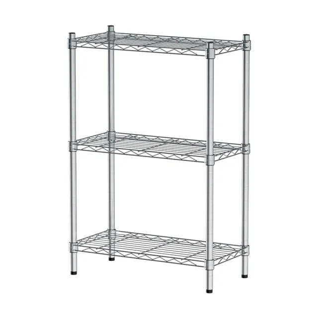 【dayneeds 日需百備】輕型 60x30x90公分電鍍（鎖管）三層架(鐵力士架/收納層架/鞋架/展示架/層架/鐵架)
