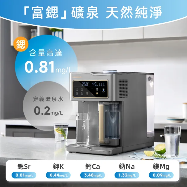 【morphy richards】摩飛《倍鍶氫》富氫富鍶RO冰溫瞬熱飲水機/開飲機MBC-WD55G(3秒速熱即出即飲/富氫活水)