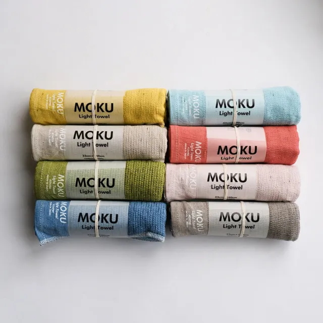 【KONTEX】原廠正貨 100%日本製 MOKU 系列輕薄透氣速乾吸水長毛巾 運動毛巾 33x100cm(健身/露營/旅行)