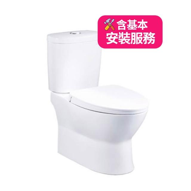 【CAESAR 凱撒衛浴】兩段式省水馬桶/管距40(CF1420 基本安裝)