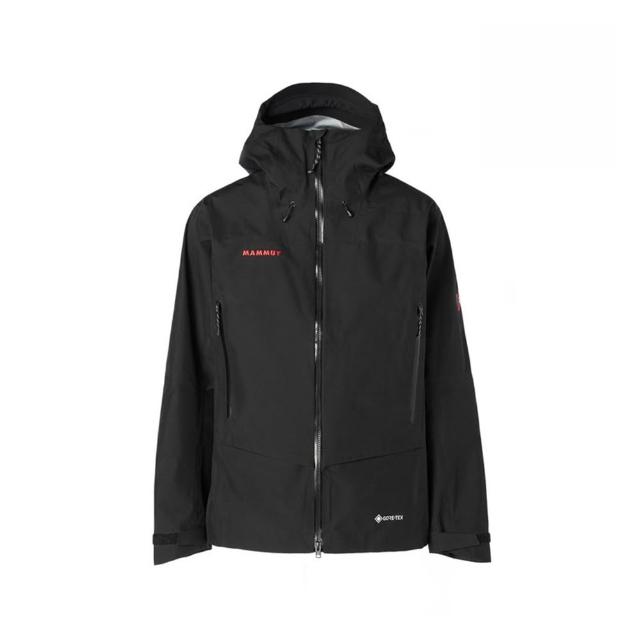 【Mammut 長毛象】Alpine Guide HS Hooded AF Classic 經典紅黑刺繡-日系健行防水連帽外套 男款 #105284