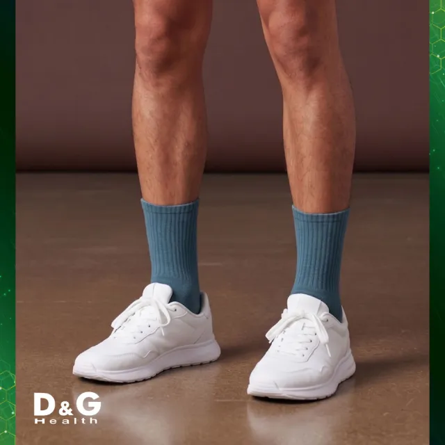 【D&G】特惠6入!男運動長襪(D552除臭 高彈力 中筒襪 毛巾底 氣墊襪 運動襪 台灣製)