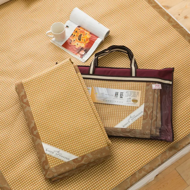 【A-nice】日本精品 3D透氣加厚 高密度 加厚編織 頂級軟藤涼蓆(雙人 5呎 / TWO)