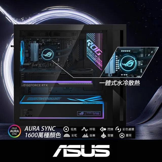 【ASUS 華碩】升級32G★R5 RX9060XT-16G 電競電腦(Ryzen 5-8400F/16G/1TB SSD/W11/GM700TZ)*需自行組裝
