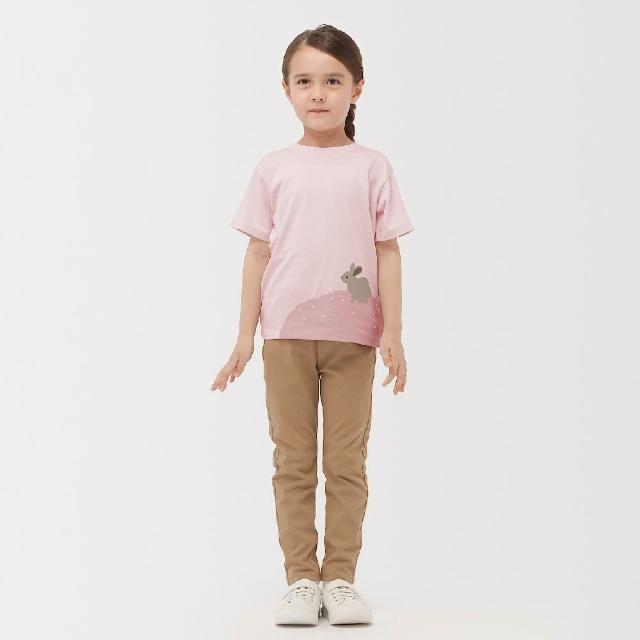 【MUJI 無印良品】兒童天竺印花短袖T恤(大貓熊/黑腳企鵝/黃金倉鼠/墨西哥兔/土庫海豚)