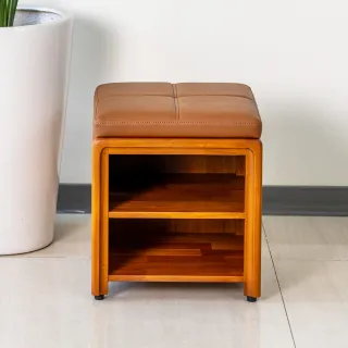 【Mahogany 瑪荷尼家具】免組裝 40X40X41 丹麥40鞋櫃椅  全原木桃花心木 鞋櫃椅 ART-E23