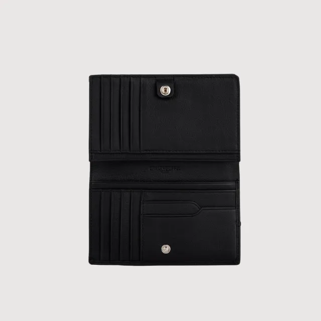 【BRAUN BUFFEL 德國小金牛】菲斯蒂-CNY 12卡兩折中夾-多色任選(BF881-502-ADR/BK) 錢包送禮推薦