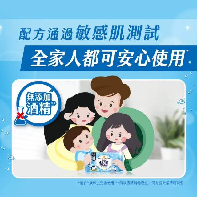 【Kleenex 舒潔】濕式衛生紙 40抽x7包＋贈品10抽x2包 箱購組
