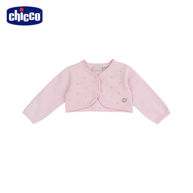 【Chicco】26SS童裝-蝴蝶花園-短版針織外套