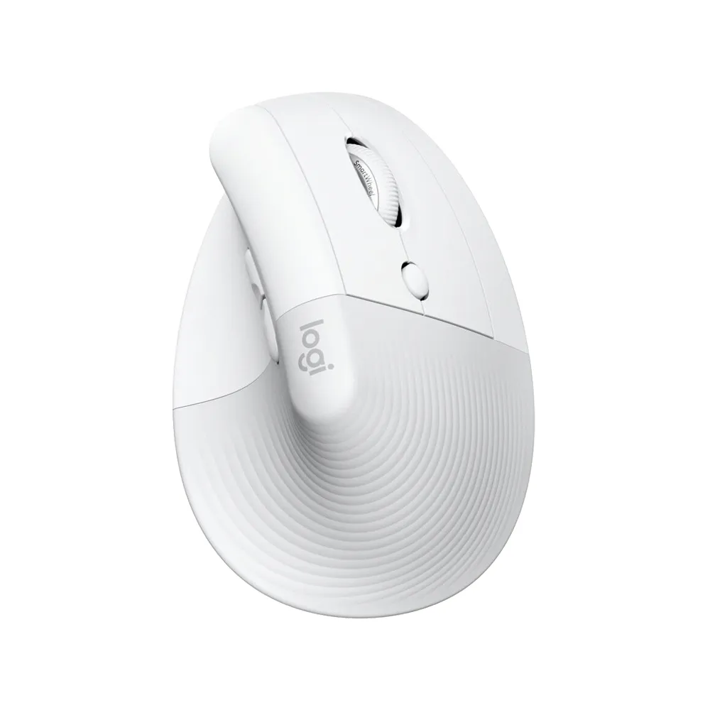 【Logitech 羅技】520 mo幣多賣場 Lift for Mac 人體工學垂直滑鼠(珍珠白)