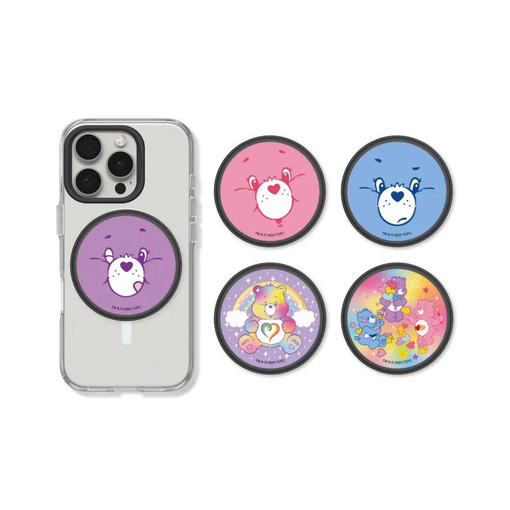 【RHINOSHIELD 犀牛盾】GRIP O MagSafe兼容磁吸輕巧手機支架∣固架∣立架(Care Bears)