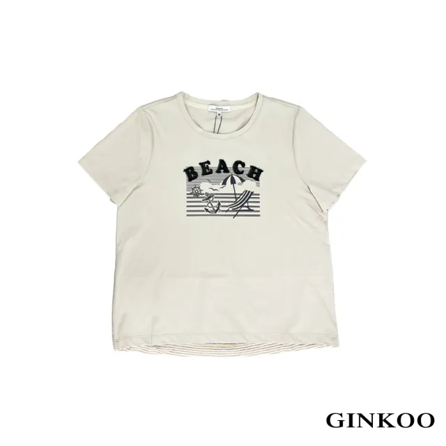 【GINKOO 俊克】海洋風印花上衣