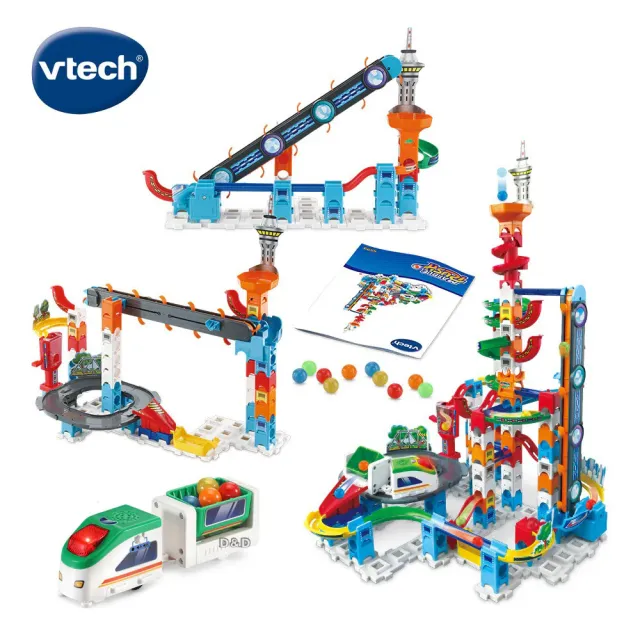【Vtech】智能滾球積木建構軌道組 - 超級城市列車組(559900)