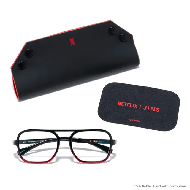 【JINS】HOME®× Netflix 聯名光學眼鏡系列-多款任選(UGF-25A-270/271)