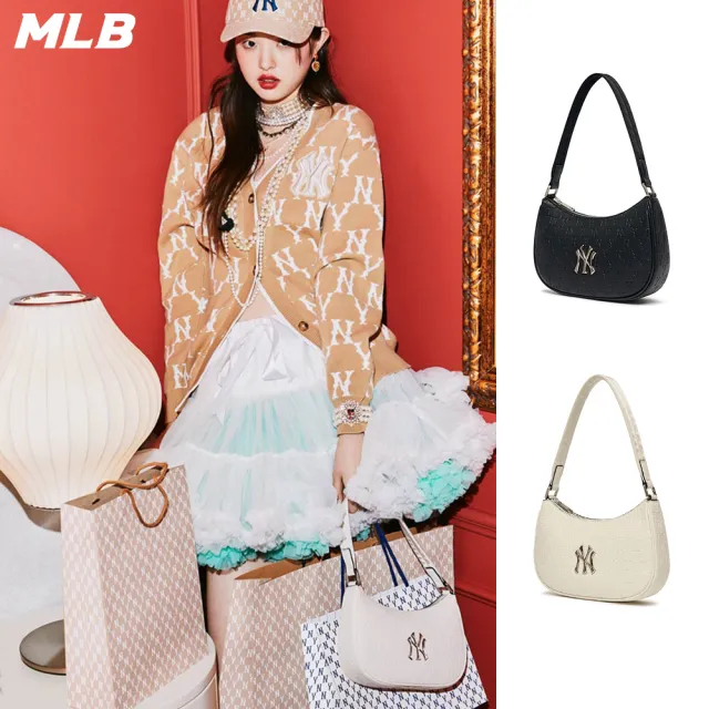 【MLB】腋下包 肩背包 MONOGRAM系列 紐約洋基隊(3ABQS022N-兩色任選)