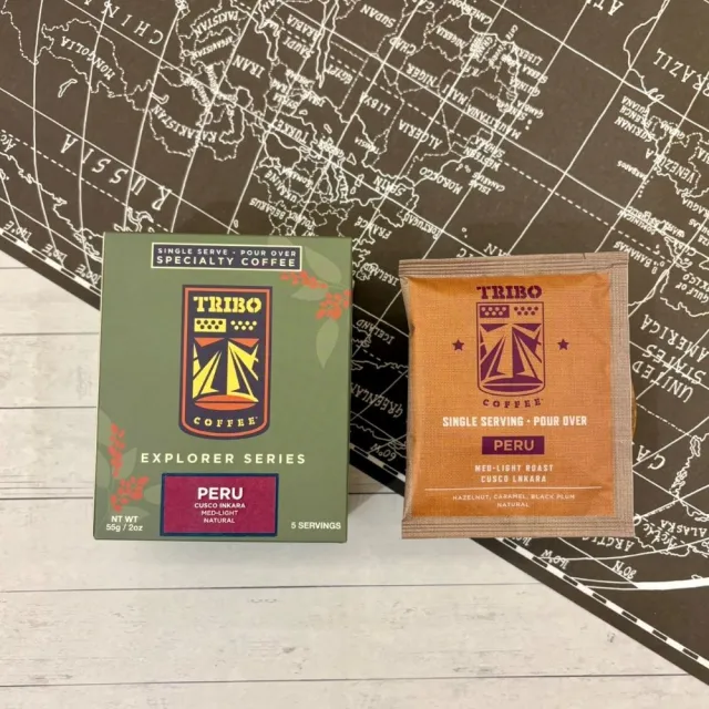 【TRIBO COFFEE】秘魯 庫斯科 印卡瓦 日曬 淺中焙濾掛式咖啡(11gX5包/盒; 精品咖啡; 冠軍烘豆師)