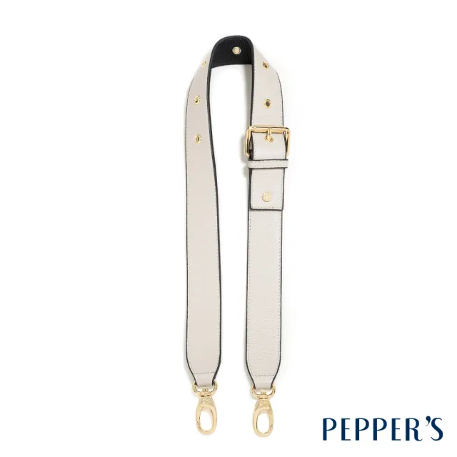 【PEPPER’S】雙11 DOT 牛皮可調整背帶 - 淡拿鐵/丁香紫/沼綠色/簡約黑/月光灰(真皮包包 背帶)