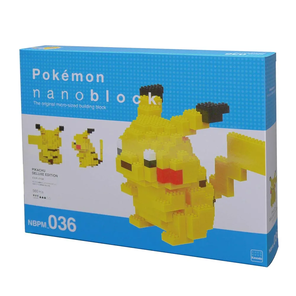 【nanoblock 河田積木】NBPM-036 皮卡丘DX