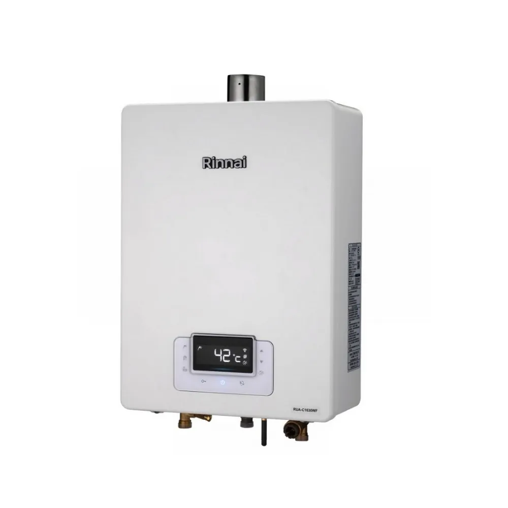 【林內】屋內強制排氣熱水器RUA-C1630WF 16L(FE式/基本安裝)