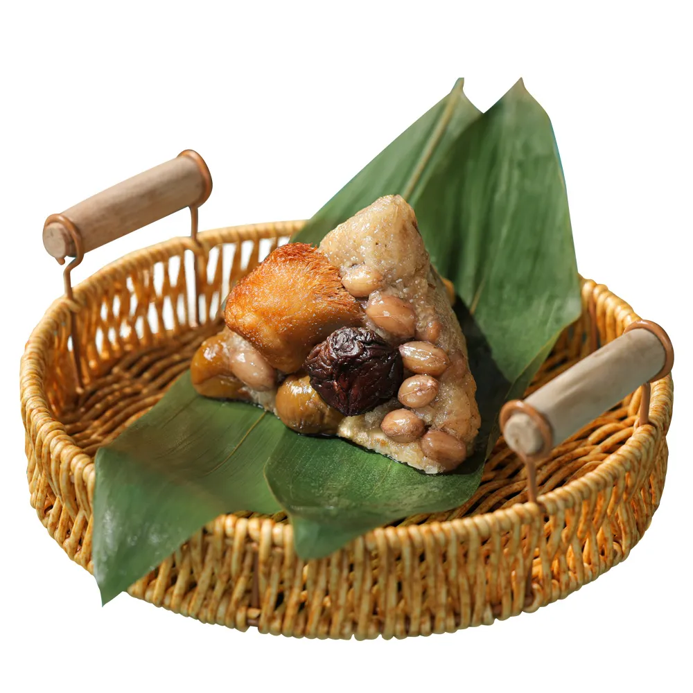 【YANG MING SPRING 陽明春天】麻油猴頭菇香菇栗子粽3入x2袋(180g*3顆/袋x2/全素/素食/端午節.賞星鮮嚴選)