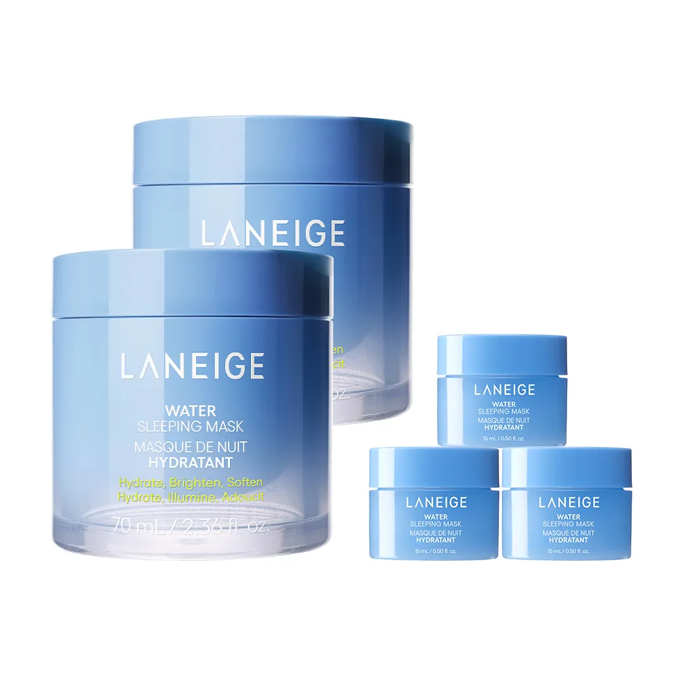 【LANEIGE 蘭芝】官方直營 超能亮睡美人晚安面膜 70ml雙入組(晚安凍膜 保濕 美白 送禮首選)