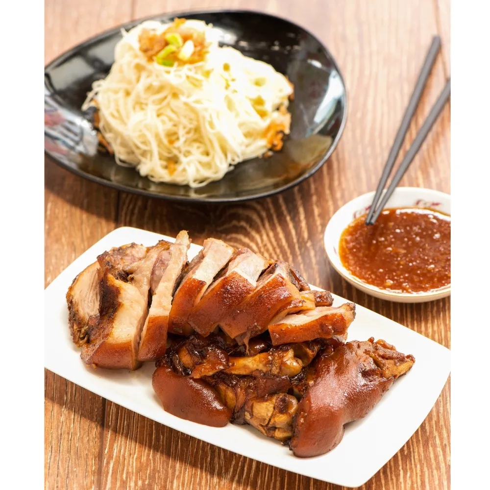 【海鴻飯店】好運豬腳麵線6組(豬腳940g+麵線220g+醬料255g/組)