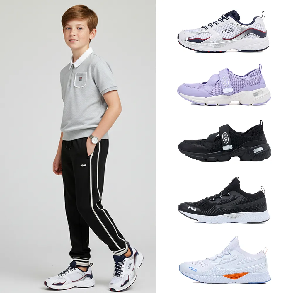 【FILA】童鞋/男童/女童/大童/中童 慢跑鞋/氣墊鞋(任選)