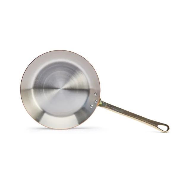 【de Buyer 畢耶】Inocuivre 銅鍋系列 黃銅柄單柄平底鍋20cm